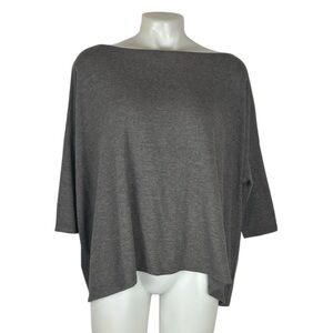 Stella & Dot women’s gray addy sweater poncho size Medium NWT